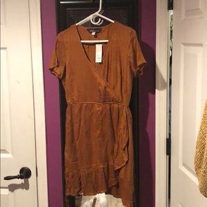 Short sleeve gold / sparkly dress!